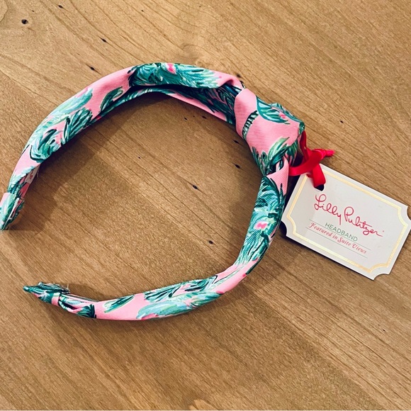 NWT. LILLY PULITZER Knotted Headband in Suite Views - Picture 2 of 5